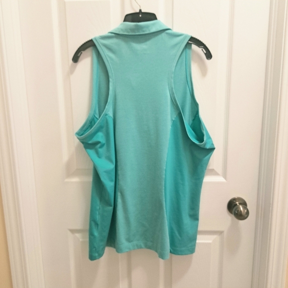Nike Golf Tour Performance Sleeveless Shirt Women's Size XL Teal Green Dri-Fit - Picture 9 of 10